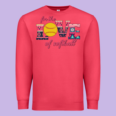 For The Love Of Softball Premium Sweatshirt Designed By Bettercallsaul