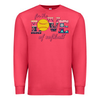 Cardinal For The Love Of Softball Premium Sweatshirt - Bettercallsaul