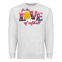 Oatmeal Heather For The Love Of Softball Premium Sweatshirt - Bettercallsaul