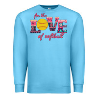 Ocean Blue For The Love Of Softball Premium Sweatshirt - Bettercallsaul
