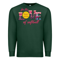 Sports Green For The Love Of Softball Premium Sweatshirt - Bettercallsaul