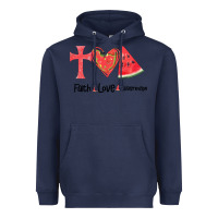Navy Faith Love Watermelon Heavyweight Hoodie - Bettercallsaul