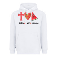 White Faith Love Watermelon Heavyweight Hoodie - Bettercallsaul