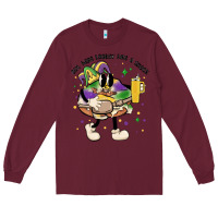 Burgundy out here lookin like a snack king cake mardi gras Long Sleeve Tee - MaliasSmallBusiness