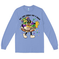 Colony Blue out here lookin like a snack king cake mardi gras Long Sleeve Tee - MaliasSmallBusiness