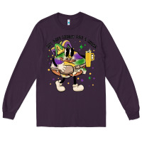 Plum out here lookin like a snack king cake mardi gras Long Sleeve Tee - MaliasSmallBusiness