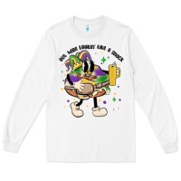 White out here lookin like a snack king cake mardi gras Long Sleeve Tee - MaliasSmallBusiness