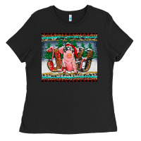 Black joy pig Ladies Tee - RanaPortraitStore