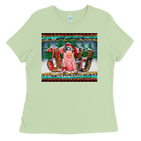Matcha joy pig Ladies Tee - RanaPortraitStore