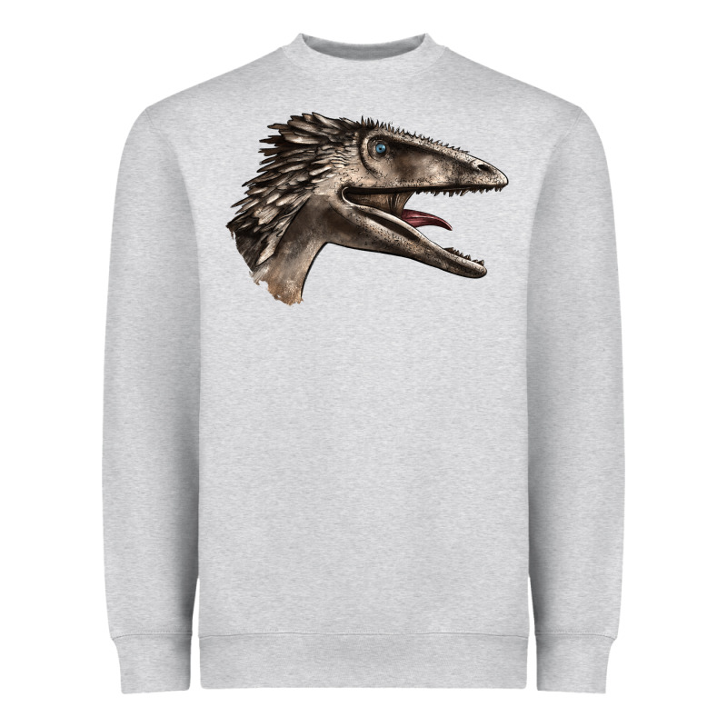 Deinonychus Face Heavyweight Sweatshirt by LillyAllenDesigns | Teevron