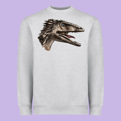 Deinonychus Face Heavyweight Sweatshirt Designed By Lillyallendesigns