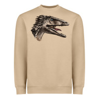 Mushroom Deinonychus Face Heavyweight Sweatshirt - LillyAllenDesigns