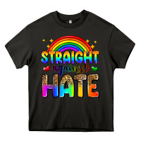 Asphalt straight against hate Heavy Core Tee - Zillion Design Studio
