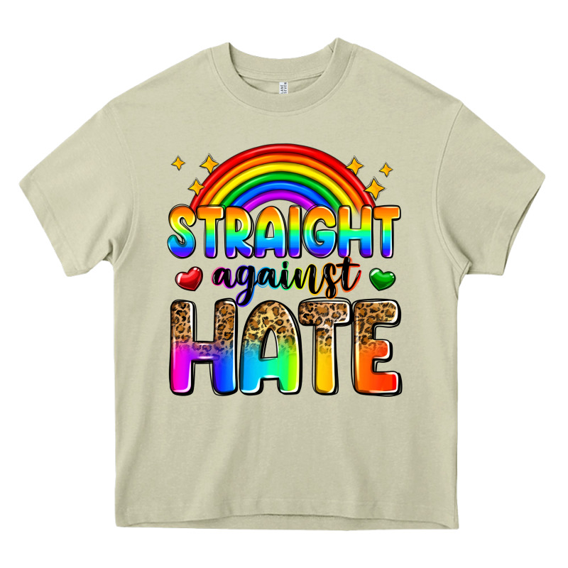 Straight Against Hate Heavy Core Tee by Zillion Design Studio | Teevron