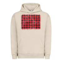 Pigment French Oak distressed buffalo plaid background Urban Hoodie - CowCowDesign