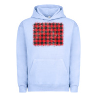 Pigment Grape Ice distressed buffalo plaid background Urban Hoodie - CowCowDesign