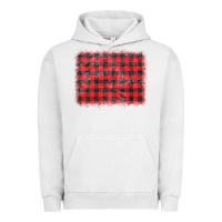 Distressed Buffalo Plaid Background Urban Hoodie | Teevron