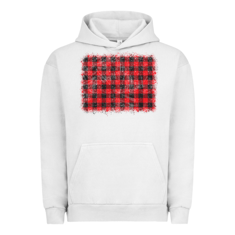 Distressed Buffalo Plaid Background Urban Hoodie by CowCowDesign | Teevron