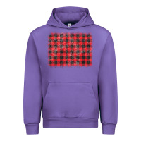 Tulip distressed buffalo plaid background Urban Hoodie - CowCowDesign