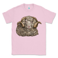 Bubblegum Pink merino wool sheep head Classic Tee - LillyAllenDesigns