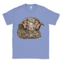 Colony Blue merino wool sheep head Classic Tee - LillyAllenDesigns
