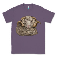 Lavender merino wool sheep head Classic Tee - LillyAllenDesigns