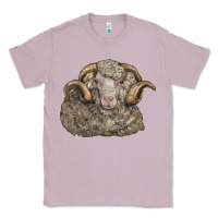 Lilac merino wool sheep head Classic Tee - LillyAllenDesigns