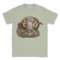 Matcha merino wool sheep head Classic Tee - LillyAllenDesigns
