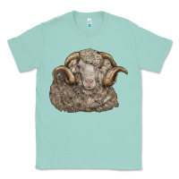 Seafoam merino wool sheep head Classic Tee - LillyAllenDesigns