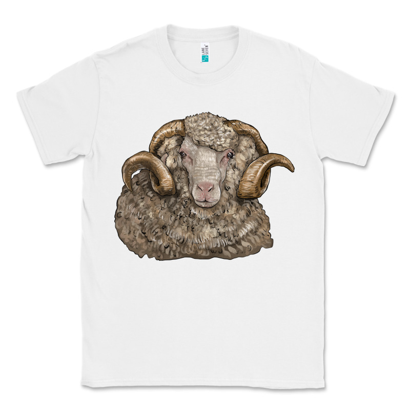 Merino Wool Sheep Head Classic Tee by LillyAllenDesigns | Teevron