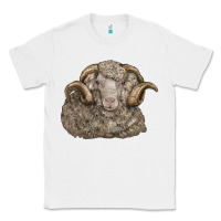 White merino wool sheep head Classic Tee - LillyAllenDesigns