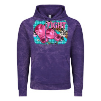 Cloud Purple fight with boxing gloves and cancer ribbon Vintage Hoodie - AdoDesignShop