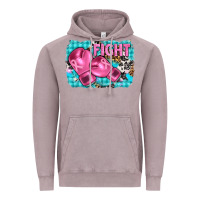 Vintage Zinc fight with boxing gloves and cancer ribbon Vintage Hoodie - AdoDesignShop
