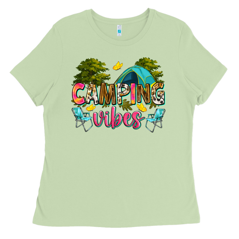 Camping Vibes Ladies Tee by Zillion Design Studio | Teevron