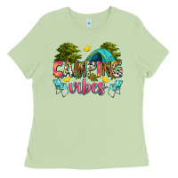 Matcha camping vibes Ladies Tee - Zillion Design Studio