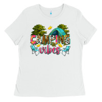 White camping vibes Ladies Tee - Zillion Design Studio