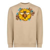 Mushroom bee sunflower leopard Heavyweight Sweatshirt - Jasminsmagicworld