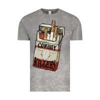 Cloud Rock cowboy killers cigarette package Vintage Tee - NancyCooperArtShop