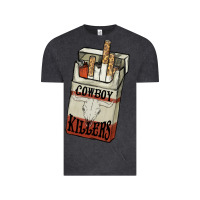 Vintage Black cowboy killers cigarette package Vintage Tee - NancyCooperArtShop
