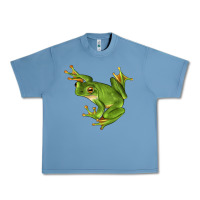 Pebble Blue White Lipped Tree Frog Illustrations Urban Heavy Tee - LillyAllenDesigns