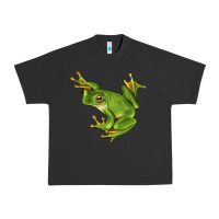 Pigment Black White Lipped Tree Frog Illustrations Urban Heavy Tee - LillyAllenDesigns