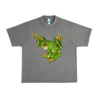 Tornado White Lipped Tree Frog Illustrations Urban Heavy Tee - LillyAllenDesigns