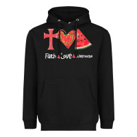 Black Faith Love Watermelon Heavyweight Hoodie - Bettercallsaul