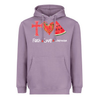 Lavender Faith Love Watermelon Heavyweight Hoodie - Bettercallsaul