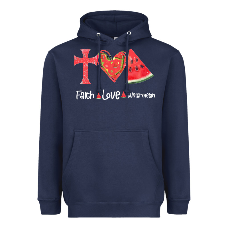 Faith Love Watermelon Heavyweight Hoodie by Bettercallsaul | Teevron