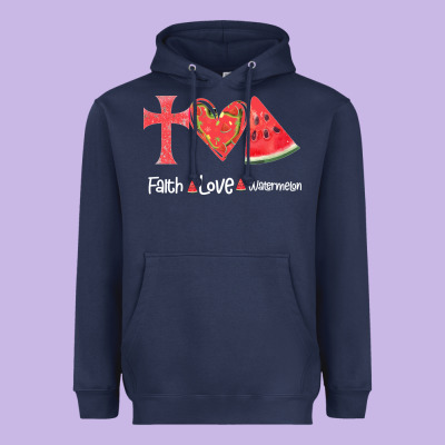 Faith Love Watermelon Heavyweight Hoodie Designed By Bettercallsaul