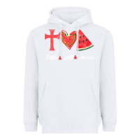 White Faith Love Watermelon Heavyweight Hoodie - Bettercallsaul