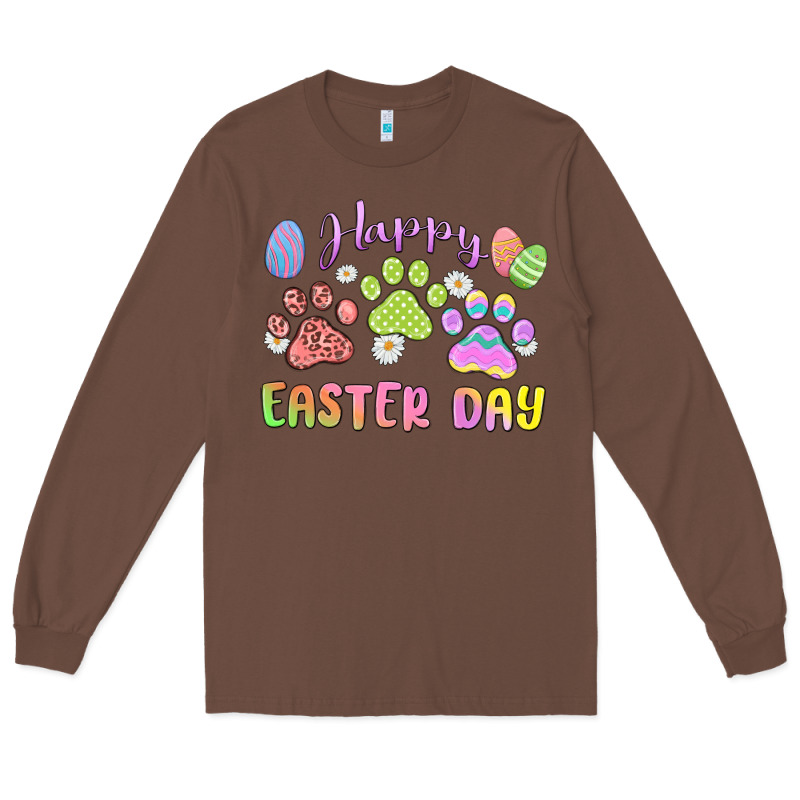 Happy Easter Day Paws Long Sleeve Tee by MaliasSmallBusiness | Teevron