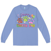 Colony Blue happy easter day paws Long Sleeve Tee - MaliasSmallBusiness