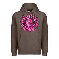 Coffee Breast Cancer Sunflower Premium Hoodie - texasbilliewilder